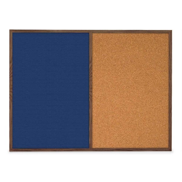 Slim Style Indoor Enclosed Corkboard, 48